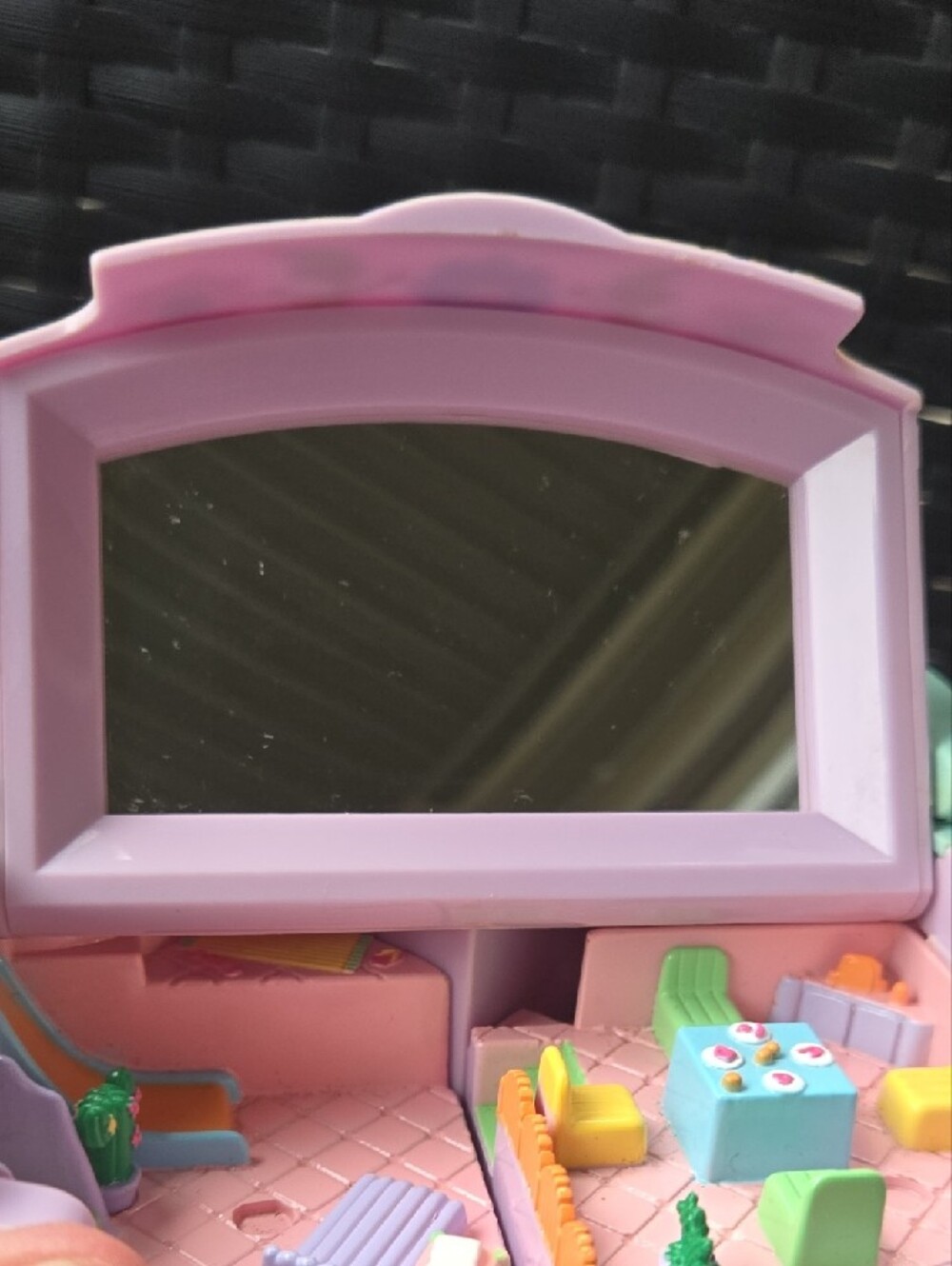 ✨🌸1991 VTG Bluebird Polly Pocket Pullout Playhouse Jewelry Box Compact Only 🌸✨ - Picture 4 of 15